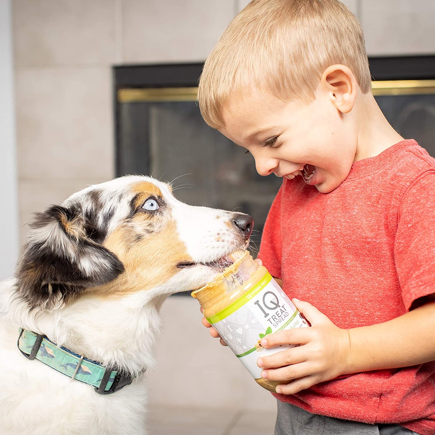 IQ Treat Spread Natural Peanut Butter for Dogs & IQ Treat Mat Lick Mat - Xylitol Free Dog Treats and Snacks