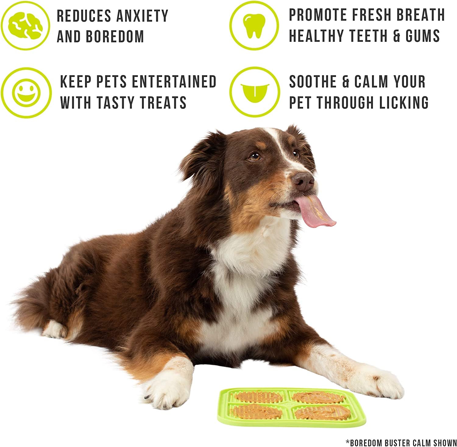 IQ Treat Spread Natural Peanut Butter for Dogs & IQ Treat Mat Lick Mat - Xylitol Free Dog Treats and Snacks